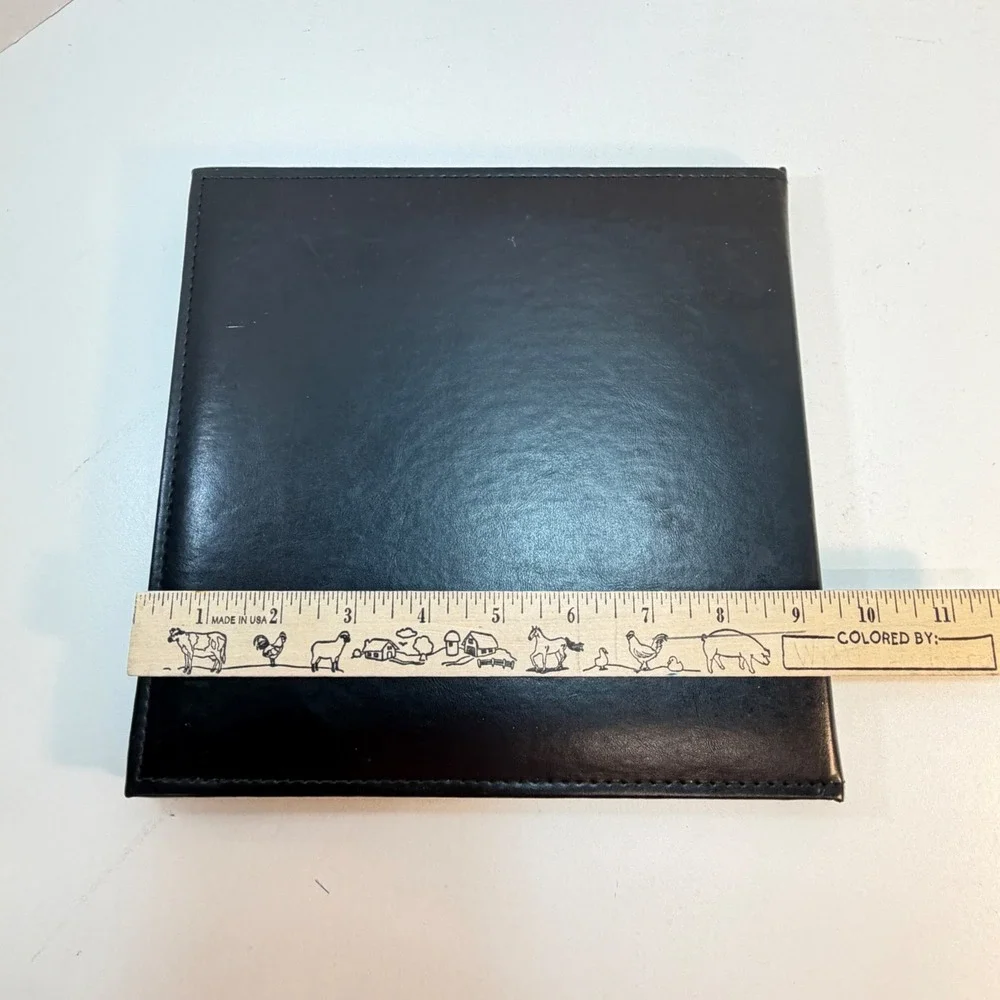 Carnival Photo Album Black The Fun‎ Ships Cruise Souvenir Faux Leather Frame